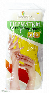 Перчатки латексные ЕвроХаус S