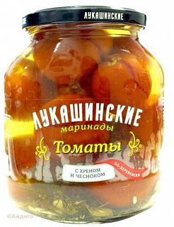 Томаты маринованные по-деревенски с хреном и чесноком Томаты маринованные по-деревенски с хреном и чесноком