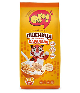 Завтрак сухой Пшеница с карамелью "ОГО!" Завтрак сухой Пшеница с карамелью "ОГО!"