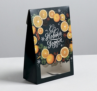 Коробка складная "С Новым годом" 15*7*22 см