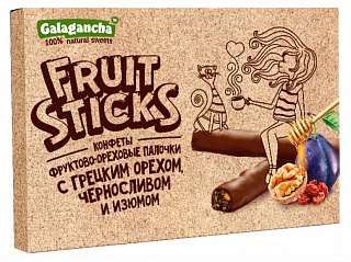 Палочки с черносливом, грецким орехом и изюмом