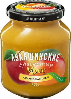 Мусс "Экзотик" яблочно-манговый "Лукашинские"