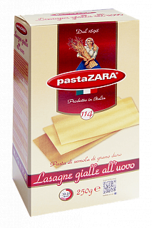 Макароны Pasta Zara №114U Лазанья с  яйцом