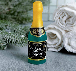 Мыло новогоднее в форме бутылки шампанского