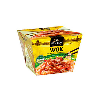 Рисовая лапша под китайским соусом WOK Сэн Сой Премиум Рисовая лапша под китайским соусом WOK Сэн Сой Премиум