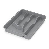 Лоток для столовых приборов, серый 1шт., БашПласт