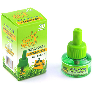 Дополнительный флакон ГО-АУТ от комаров 30 ночей