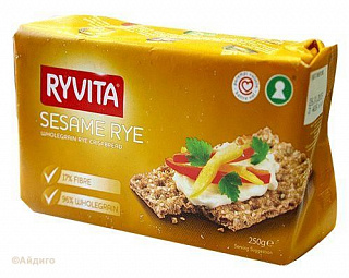 Хлебцы из цельного зерна с кунжутом