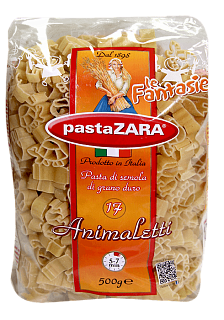 Макароны Pasta Zara №017 Фантазия "Зверьки"