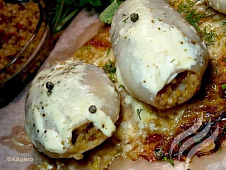 Кальмары, фаршированные булгуром