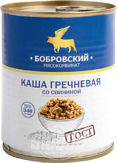 Каша гречневая со свининой ГОСТ Бобровский МК