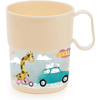 Кружка детская с аппликацией 300 мл Жирафик