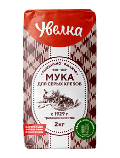 Мука пшенично-ржаная для серых хлебов Увелка Мука пшенично-ржаная для серых хлебов Увелка