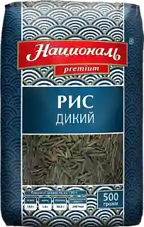 Рис Дикий PREMIUM черный длиннозерный 500 г Националь