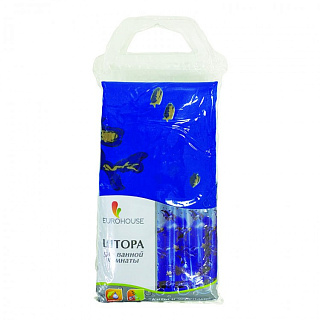 Штора для ванной Киты и Черепахи ЕвроХаус (180*180 см)