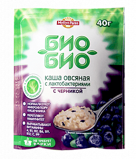 Каша овсяная с черникой Био-Био "Мюллюн Парас"