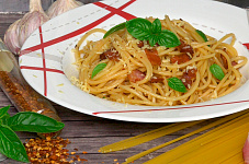 Спагетти с беконом