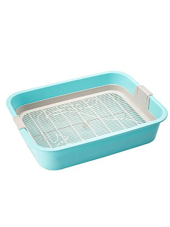 Лоток для кошек Мур-Мяу с сеткой, голубой, "Альтернатива" Лоток для кошек Мур-Мяу с сеткой, голубой, "Альтернатива"