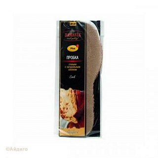 Стельки Дамавик х/б с пробкой