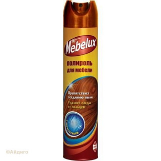 Полироль для мебели Мебелюкс аэрозоль антистатик