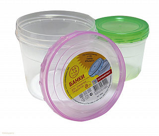 Банки с закручивающейся крышкой 2 шт.