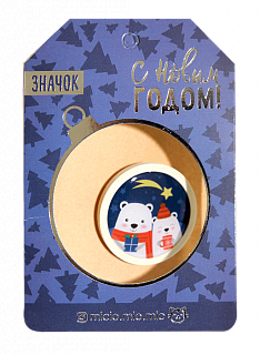 Открытка со значком "Медвежата"