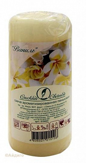 Свеча пеньковая 50*115 аромат ваниль