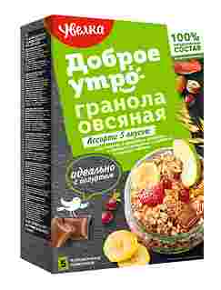 Гранола овсяная Ассорти 5 вкусов (5х40) (455)
