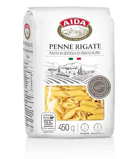 Макароны пенне Penne Rigate AIDA, Агро-Альянс Экстра