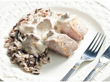 Свинина в грибном соусе