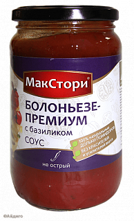 Соус томатный "Болоньезе премиум с базиликом" Мак Стори