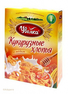 Хлопья кукурузные с медом Увелка