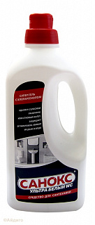 Средство для сантехники Санокс Гель Ультра Белый 1,1л Средство для сантехники Санокс Гель Ультра Белый 1,1л