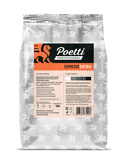 Кофе зерно жареное Espresso Euforia Poetti