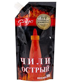 Соус чили острый Стебель бамбука, дой-пак