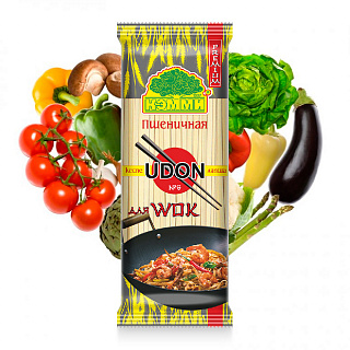 Лапша "Кэмми" пшеничная премиум UDON №6 для WOK