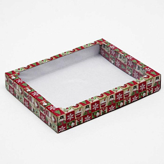 Коробка сборная с окном 26*21*4 см Коробка сборная с окном 26*21*4 см