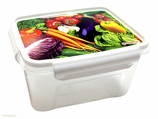 Контейнер прямоугольный для СВЧ "Декор Лок"