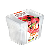 Контейнер для заморозки, Хозяюшка, 1.2 л,  5 шт.