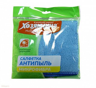 Салфетка универсальная Хозяюшка Мила Антипыль 30*30 1 шт