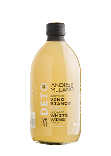 Уксус органический винный белый DETO 6%, Andrea Milano
