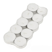 Свеча в гильзе белая Геста, 10 шт.