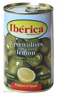 Оливки 300 г. с лимоном Оливки 300 г. с лимоном