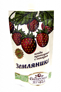 Земляника, протертая с сахаром "Сава"