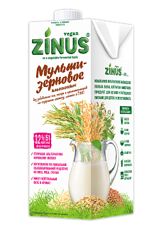 Растительный напиток мультизерновое 3,2%, ZINUS Растительный напиток мультизерновое 3,2%, ZINUS