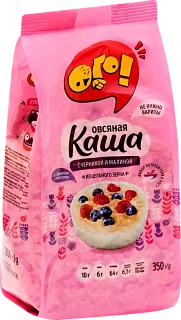 Каша овсяная с черникой и малиной "ОГО!", без варки