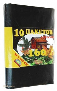 Пакеты для мусора Павлин 160л 10шт