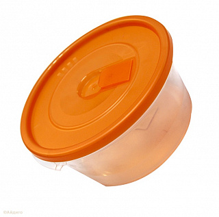 Контейнер Смайл круглый с клапаном 0,8л Контейнер Смайл круглый с клапаном 0,8л