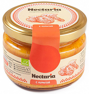 Натуральный взбитый мед с курагой Nectaria