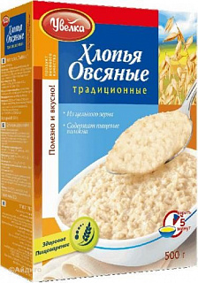 Хлопья Увелка овсяные традиционные